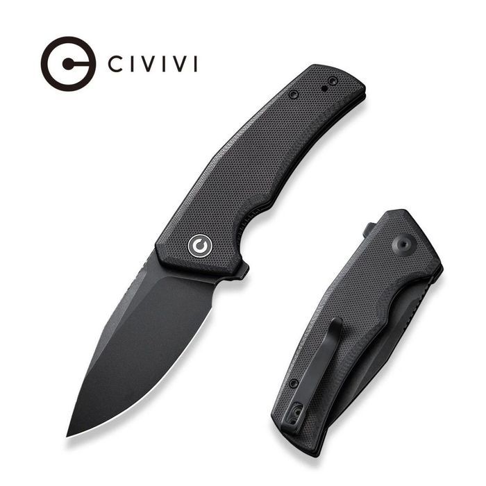 Nóż składany Civivi Regulatron Black G10, Black Stonewashed Nitro-V