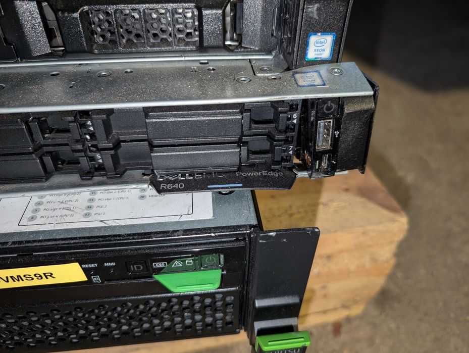 3x serwer Dell R640 Dell R730 Fujitsu Primery RX2540 m5