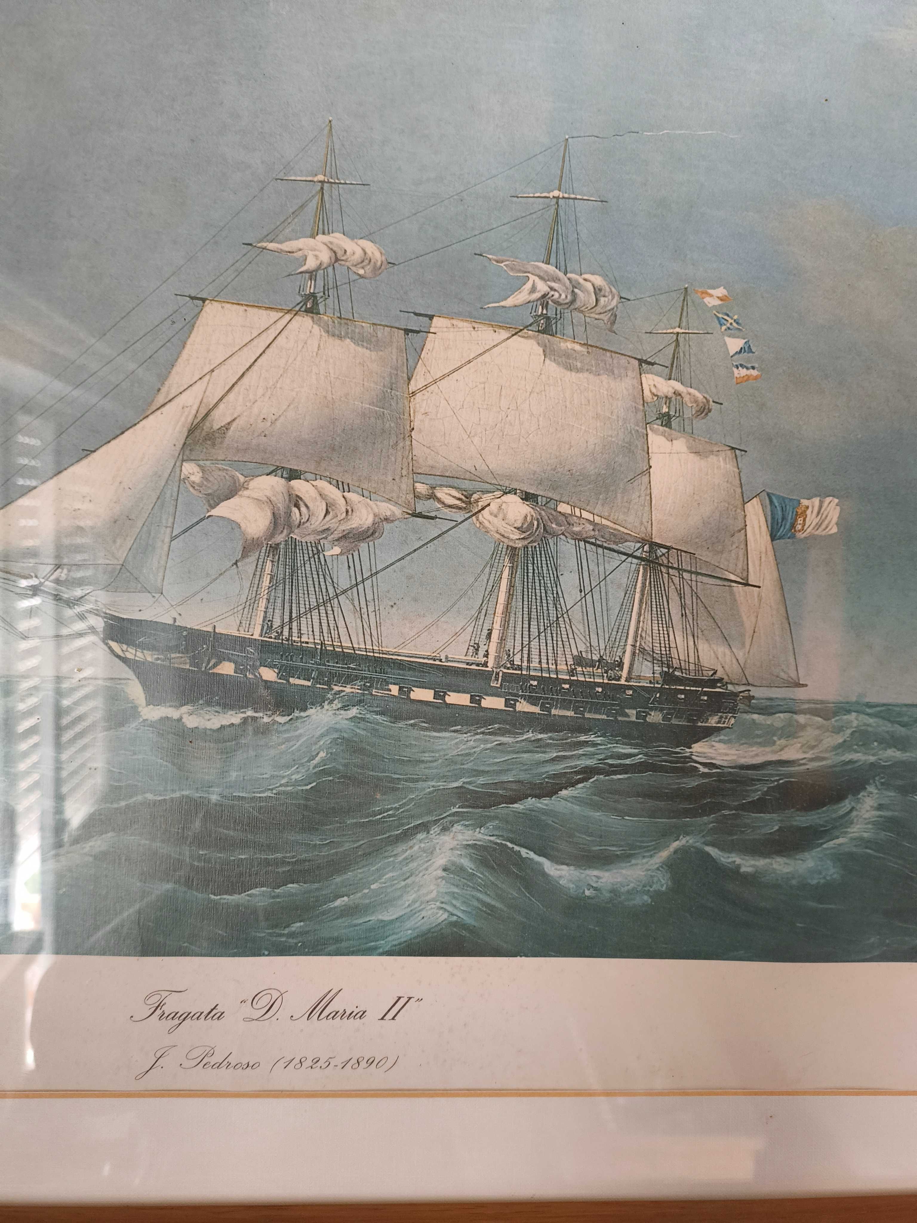 Quadro decorativo da Fragata de D.Maria II