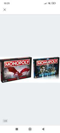 Gra planszowa Hasbro Monopoly: Dungeons & Dragons + Gra planszowa Winn