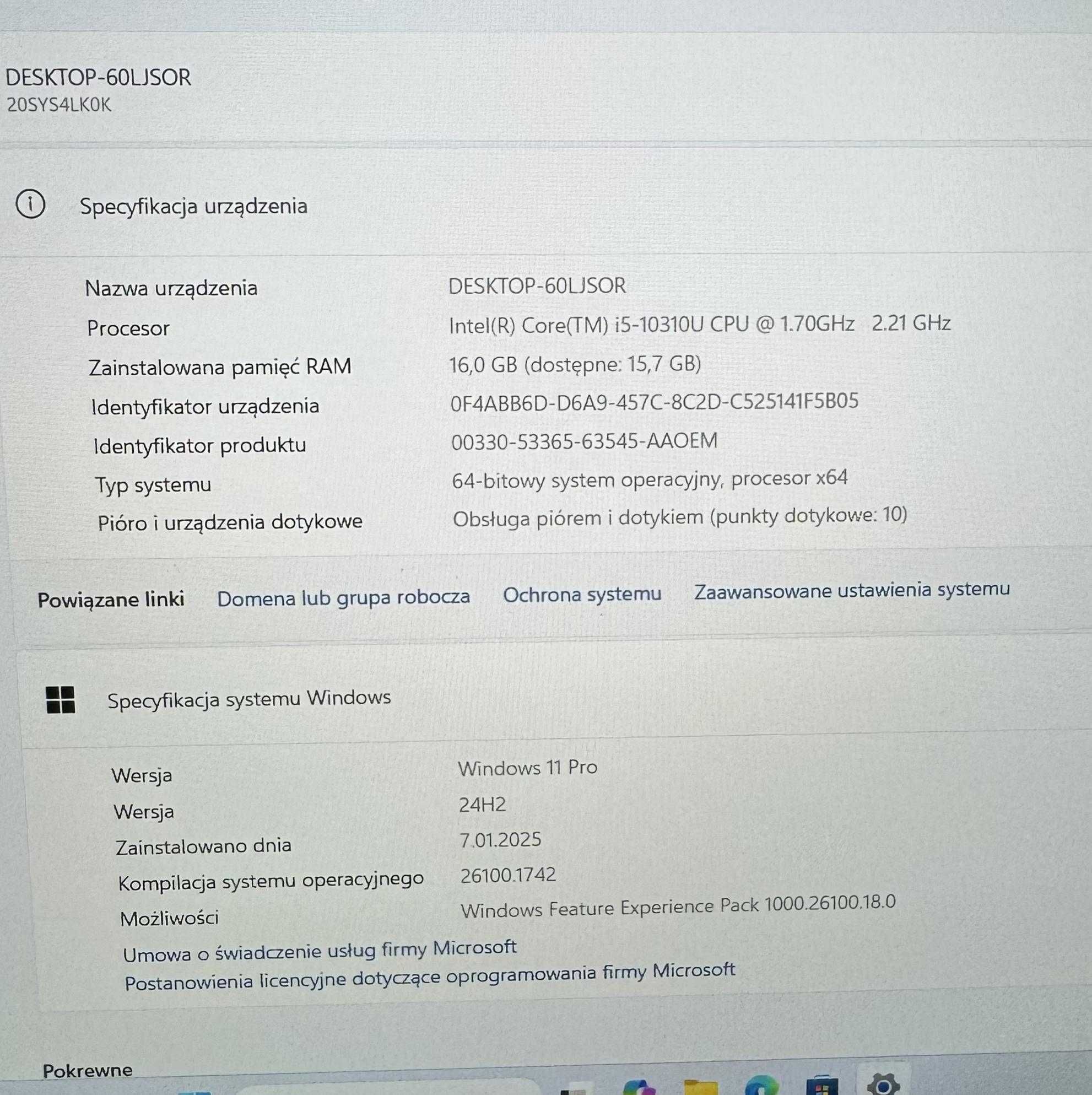 Thinkpad X13 Yoga / i5 10310u / 16GB DDR4 / 256gb SSD/ 13.3 Touch