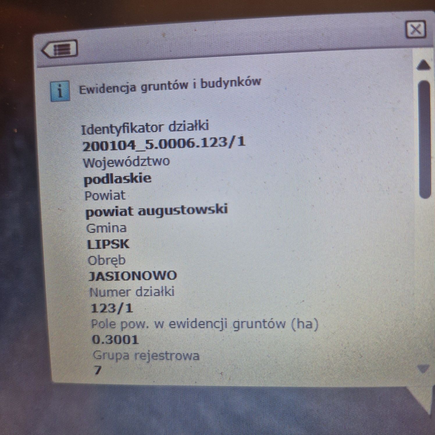 Sprzedam działkę.