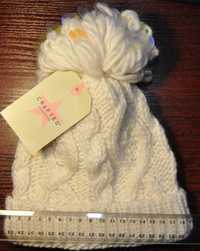 Шапка вязаная детская Crafted Essentials - Cable Pompom Hat Junior Gir