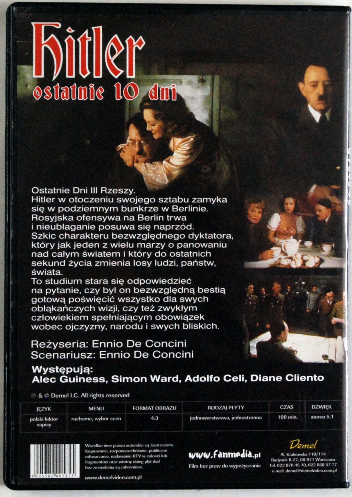 DVD Hitler - Ostatnie 10 Dni s.BDB