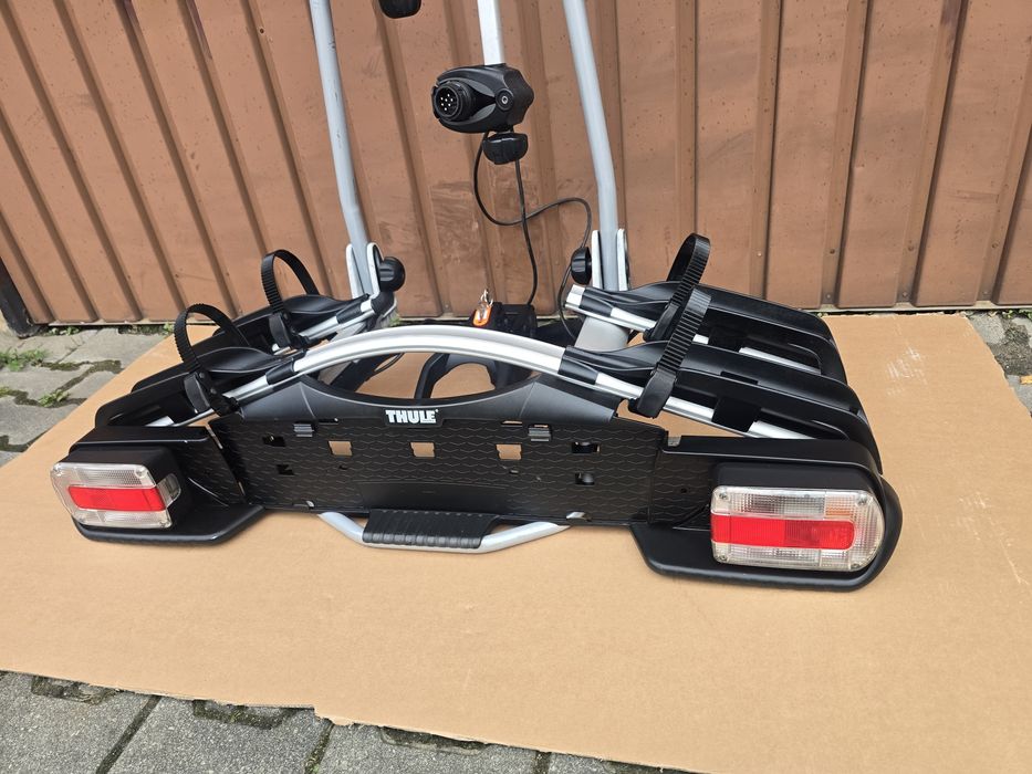 Bagażnik rowerowy na hak THULE EuroWay 921 923 dwa 2 rowery platforma