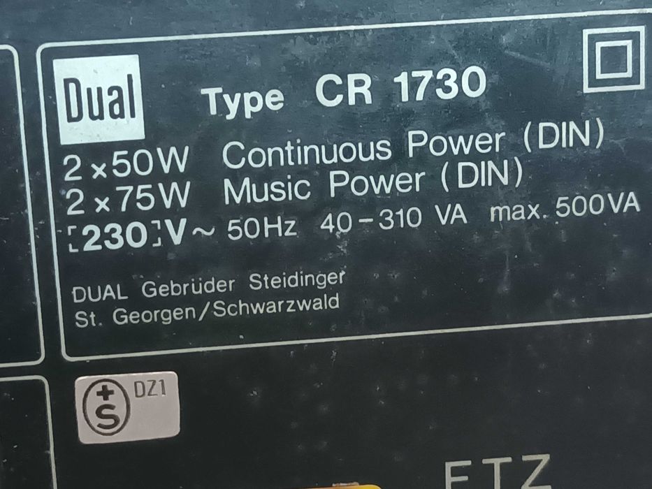 Dual CR 1730 Amplituner Hi-Fi + Sanyo SX 225  Komplet
