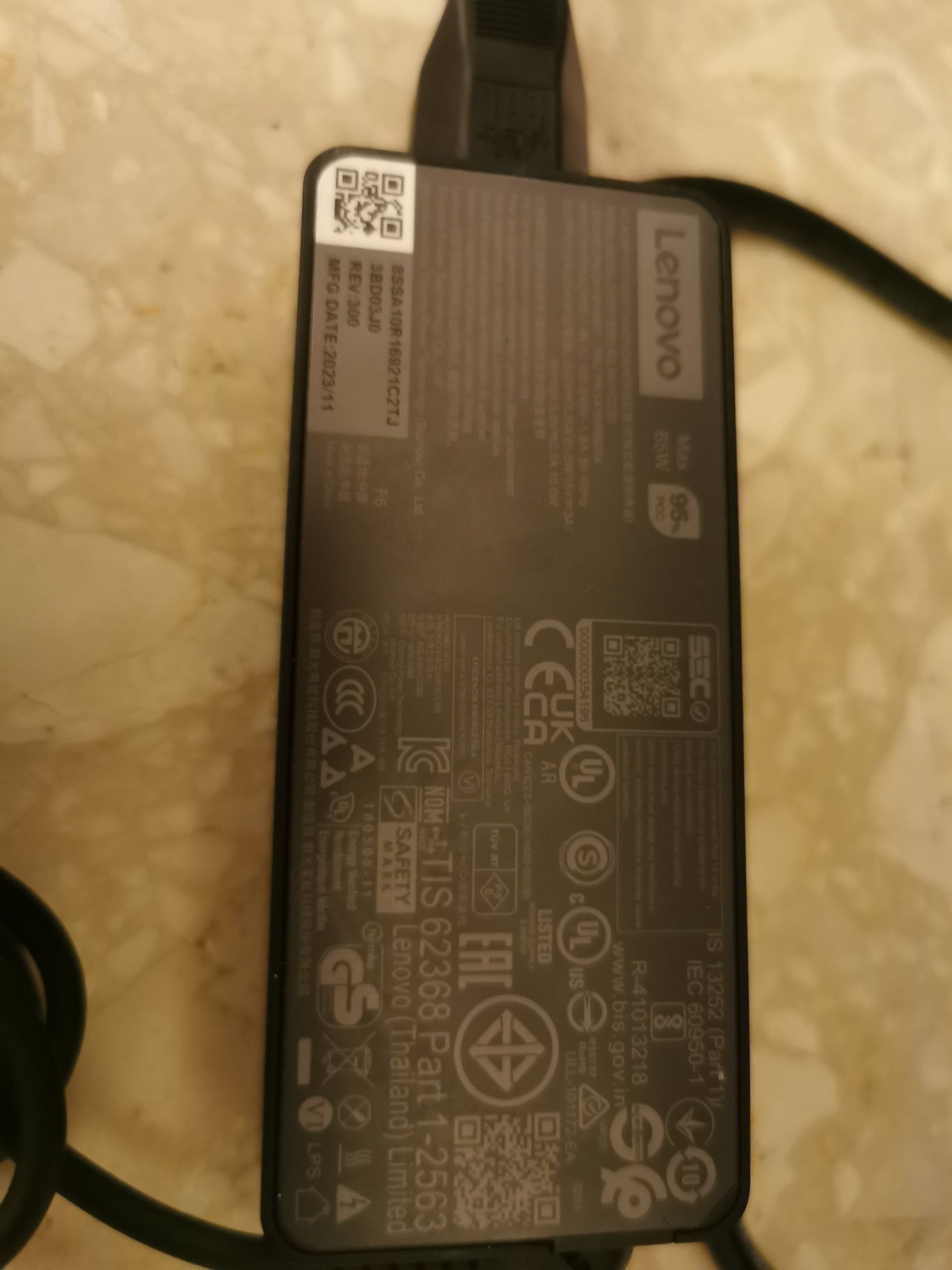 Lenovo zasilacz ładowarka do laptopa Lenovo 65W USB-C orginał