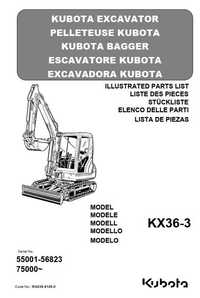 Katalog części KUBOTA KX 36-3