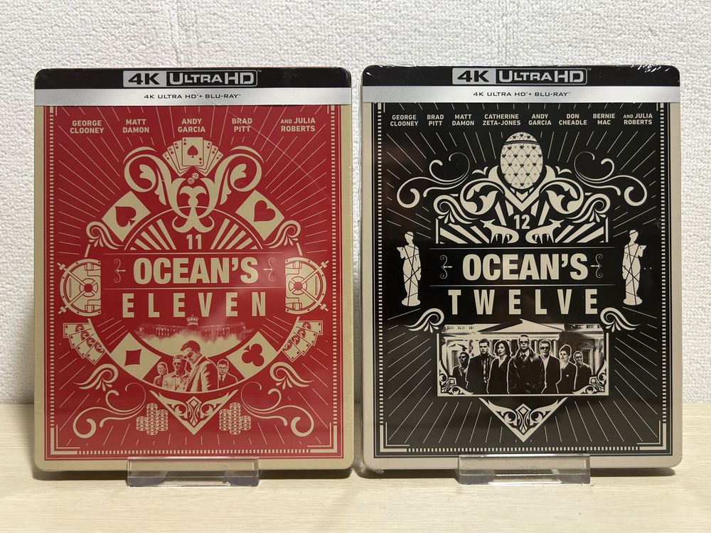Steelbook 4K Ultra HD Blu-ray Плохие парни 1-4 / Друзья Оушена 1-4