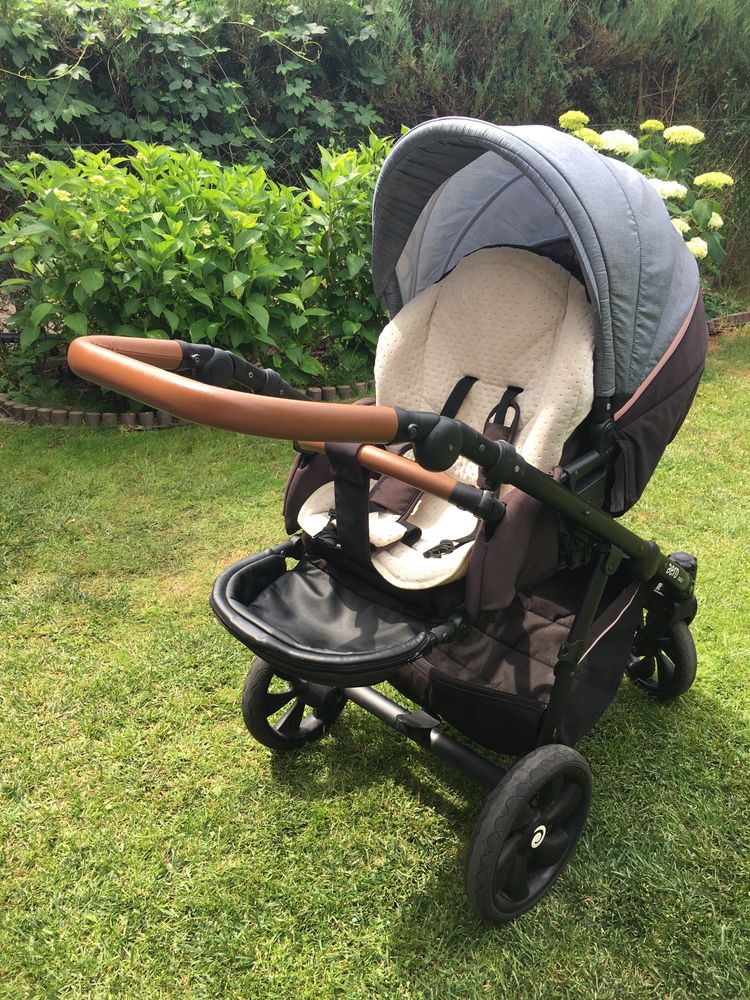 KOMPLET! Wózek Tutis 2w1 + nosidełko Cybex z bazą do auta