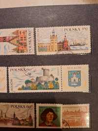 Seria 26 znaczków pocztowych z miastami
