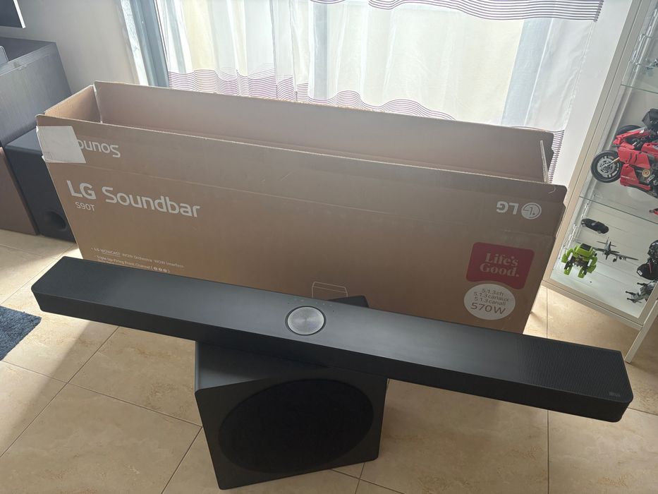 NOVA com garantia - LG S90TY Sound Bar, 570W, 5.1.3, Dolby Atmos