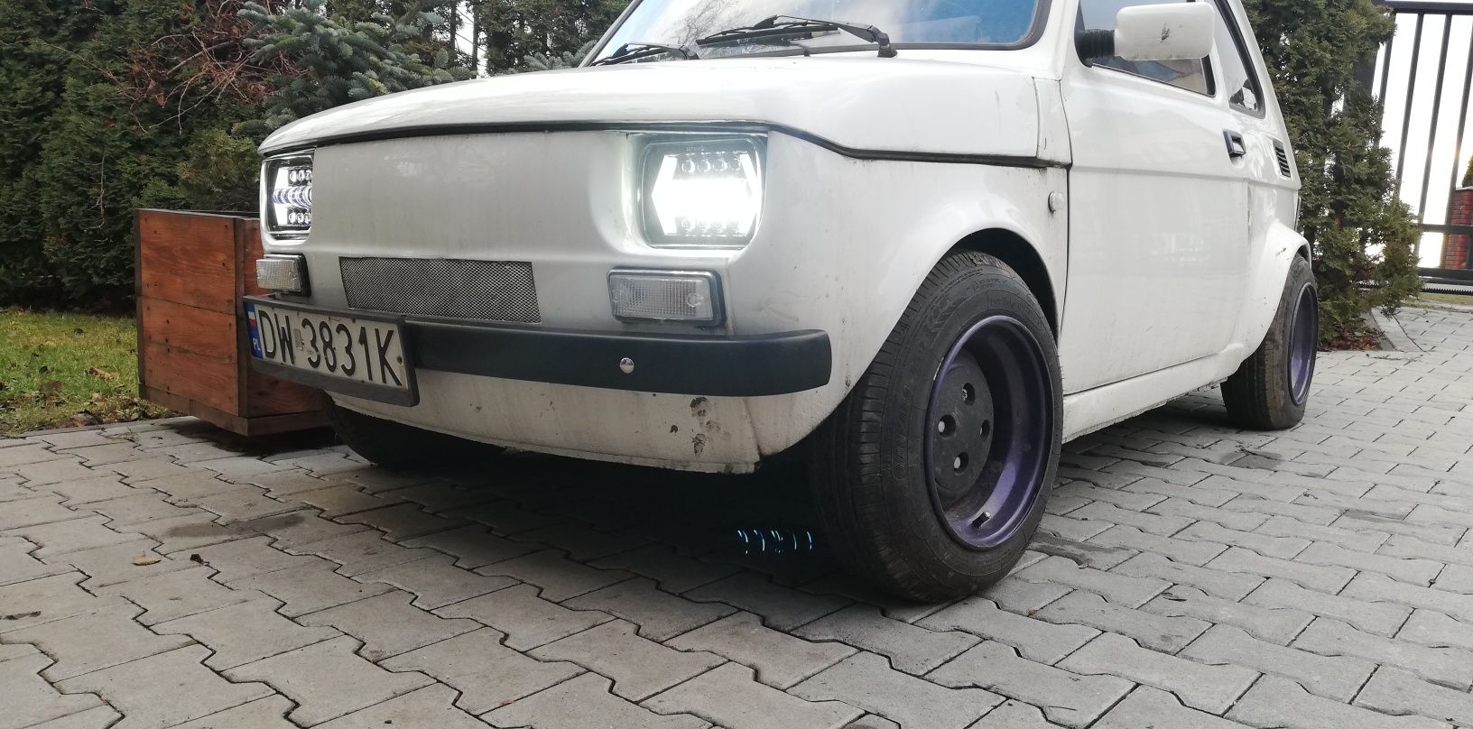 Fiat 126p lampy przednie LED nowe tylko u mnie super design