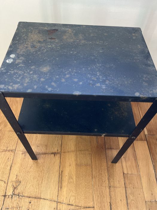 Mesinha preta de ferro para jardim Ikea