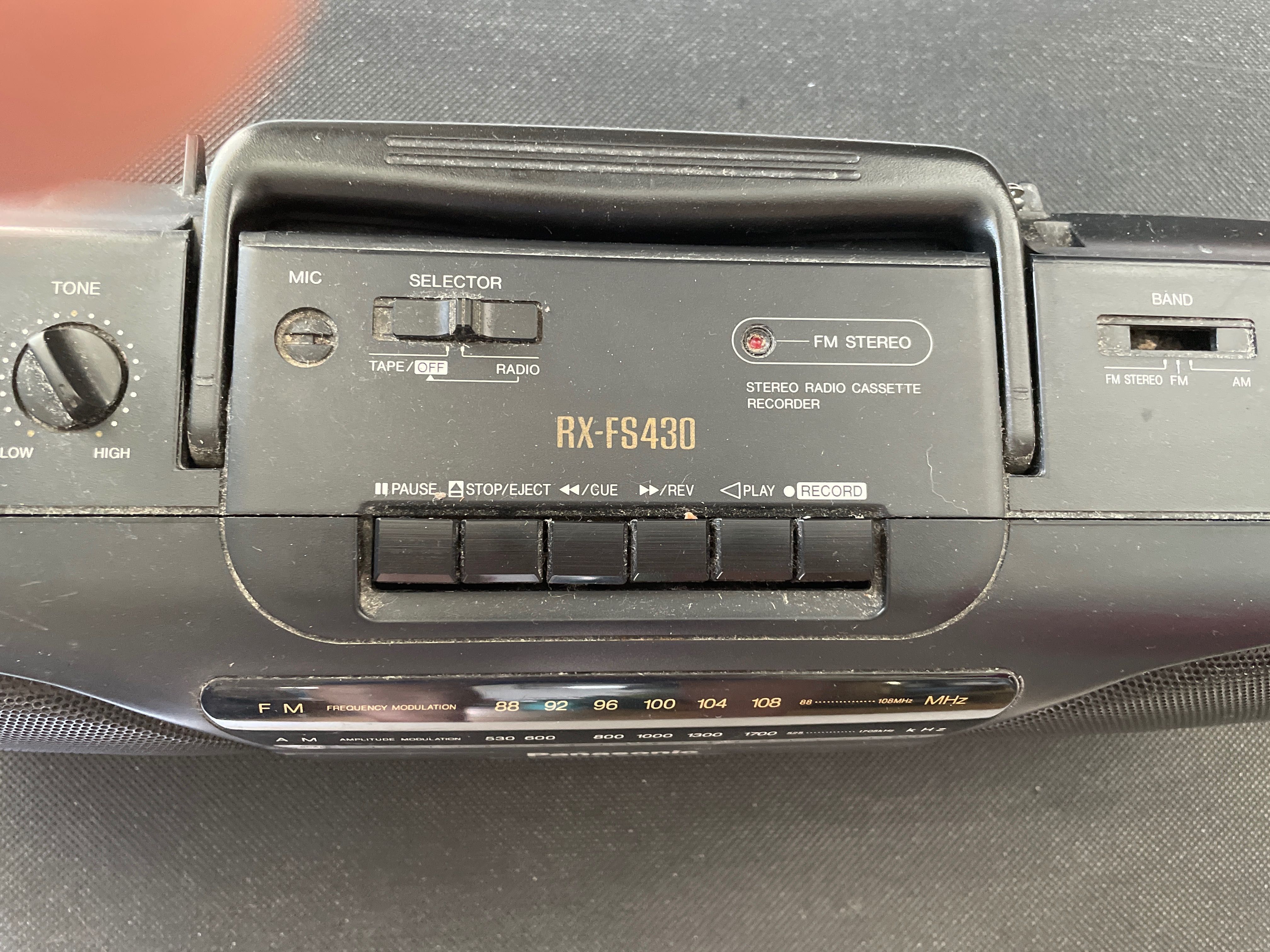 Radiomagnetofon Panasonik RX-FS430 na części lub do naprawy