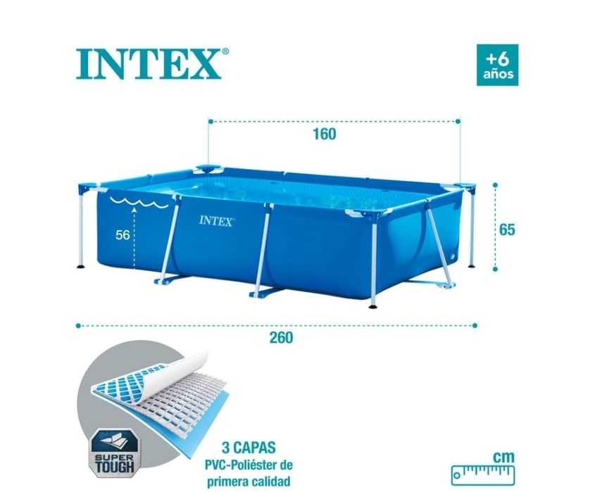 Piscina 1662L Intex + Bomba recirculação