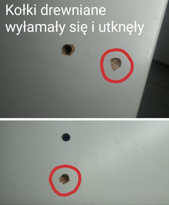 Uszkodzony Regał kallax biały