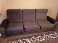 Conjunto sofás vintage: 1 sofá de 3 lugares + 2 sofás de 1 lugar
