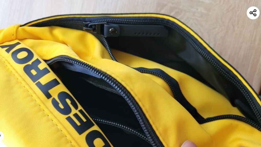 Żółta nerka saszetka Cropp Skeleton - Baltic Games . NOWA