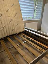 Łóżko metalowe 140x200  z materacem bamboo