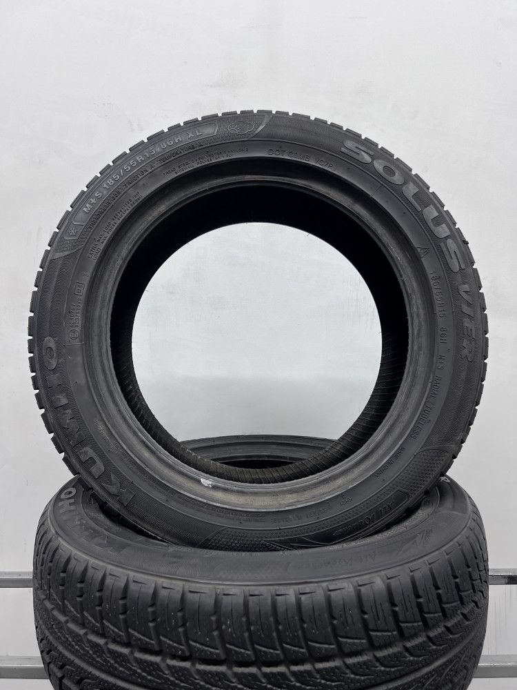 2шт бу всесезон 185/55/R15 7,7мм Kumho Solus Vier