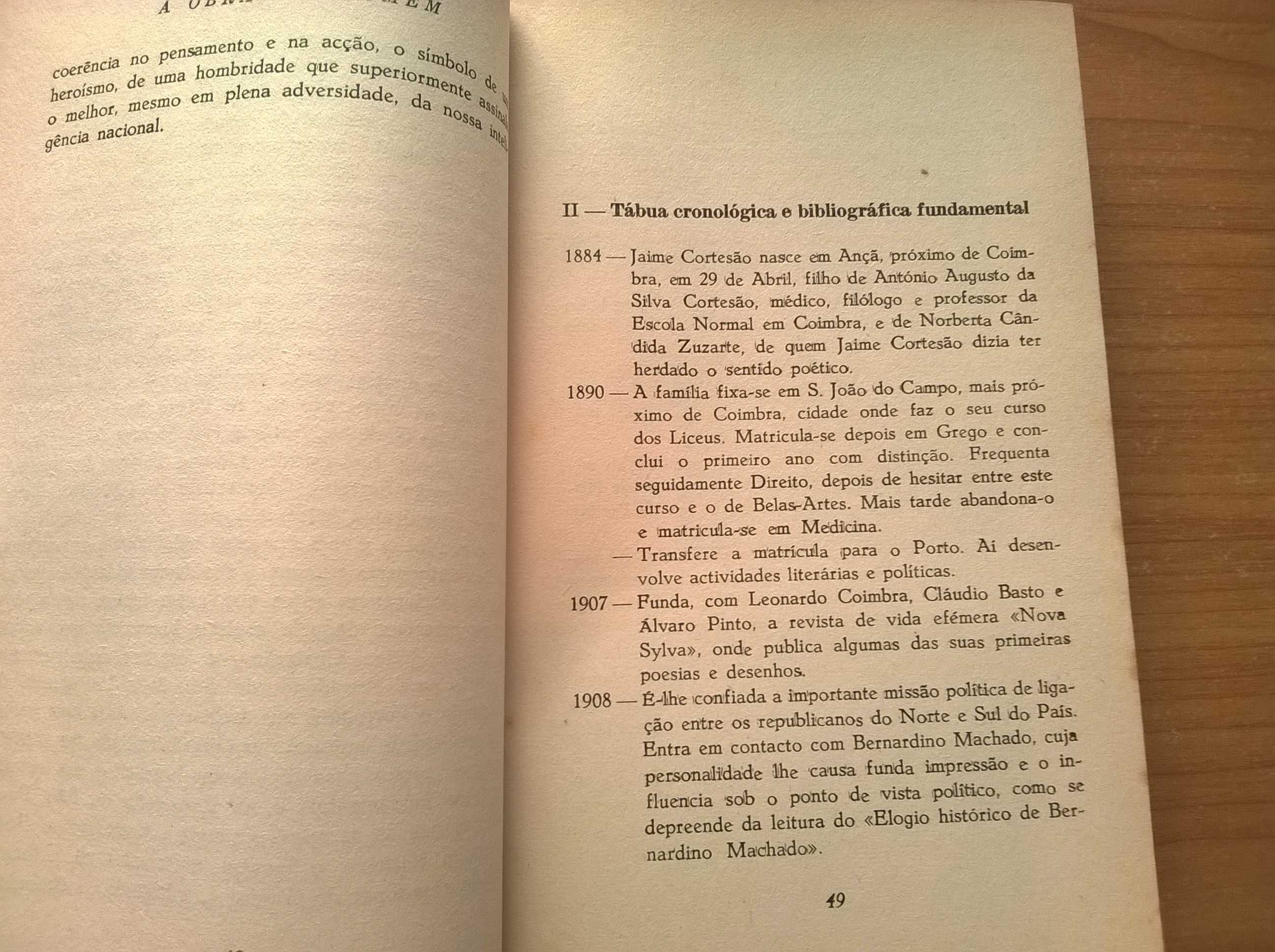 A Obra e o Homem 'Jaime Cortesão' - Coordenação de Óscar Lopes