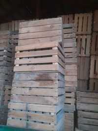 Skrzynki drewniane jedynki sadownicze