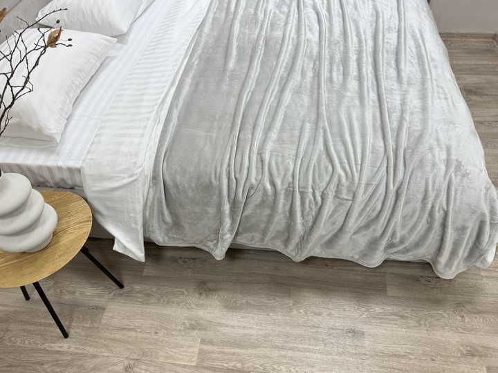 Плед-покривало Ecotton Wellsoft Cool gray Полуторне 150х220 см