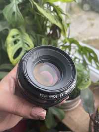 Stałka obiektyw Canon 1.4 50 mm ultrasonic ostrzy igla