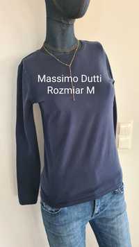 Longsleeve Long Sleeve Massimo Dutti. Czarny. Rozmiar M 38. Bawełna