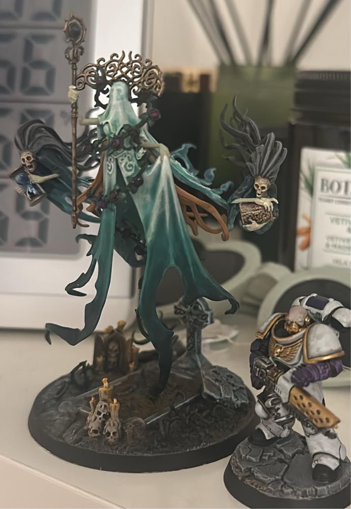 Lady Olinder - Pintada e Custom Base- Warhammer Age of Sigmar