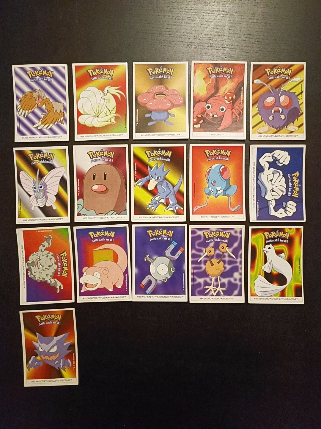 Pokémon Dunkin boomer 1999/2000 + TOPPS