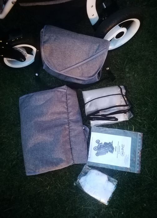 Elegancki wózek spacerowy sportowy EcoLen DUŻE KOŁA