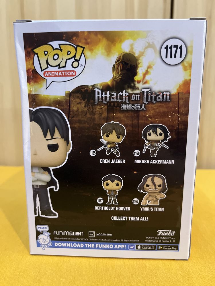 Funko POP! FORMAL LEVI, SE, 1171, Attack on Titan