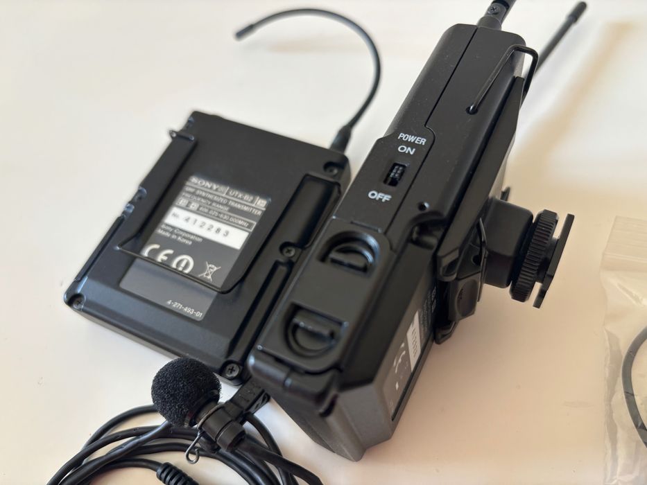 Microfone lapela Sony UTX-B2 + URX-P2