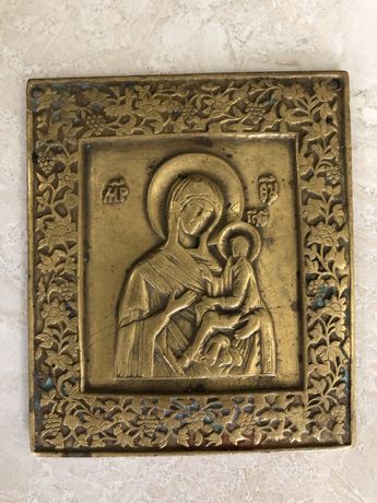 Старинная икона Пресвятая Богородица(Складень одинарный)