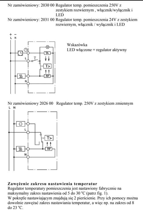 Termostat Berker 2030 Srebrny
