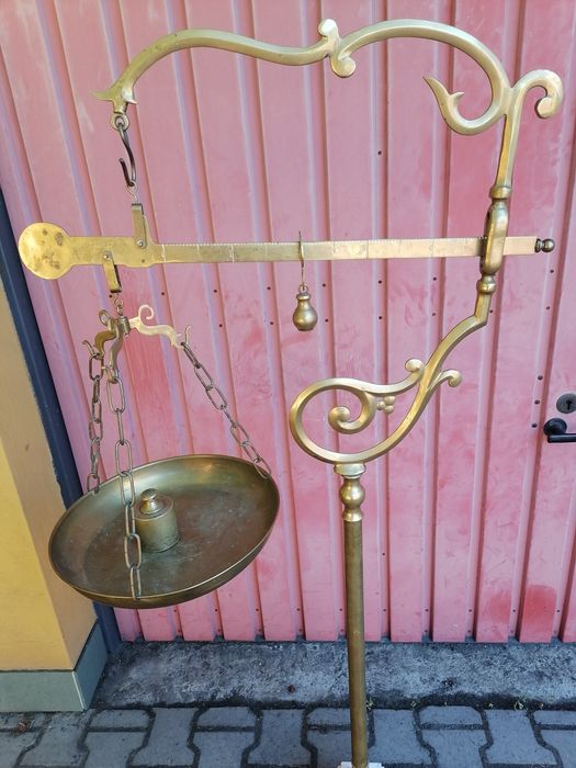 Hit ! WAGA dekoracyjna Mosiężna z szalka + GRATIS Zobacz koniecznie !