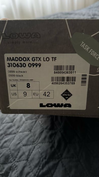LOWA кросівки чоловічі тактичні Maddox GTX LO Black