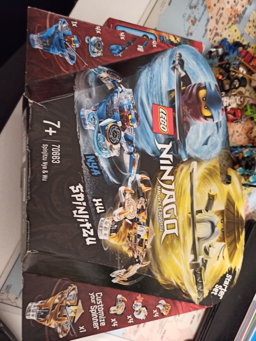 Lego ninjago figurki oraz opakowania
