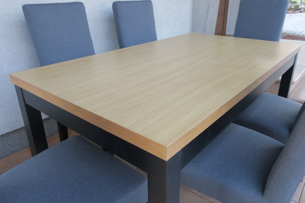 Industrialny stół z 6 krzesłami, nowoczesny loft na wymiar producent