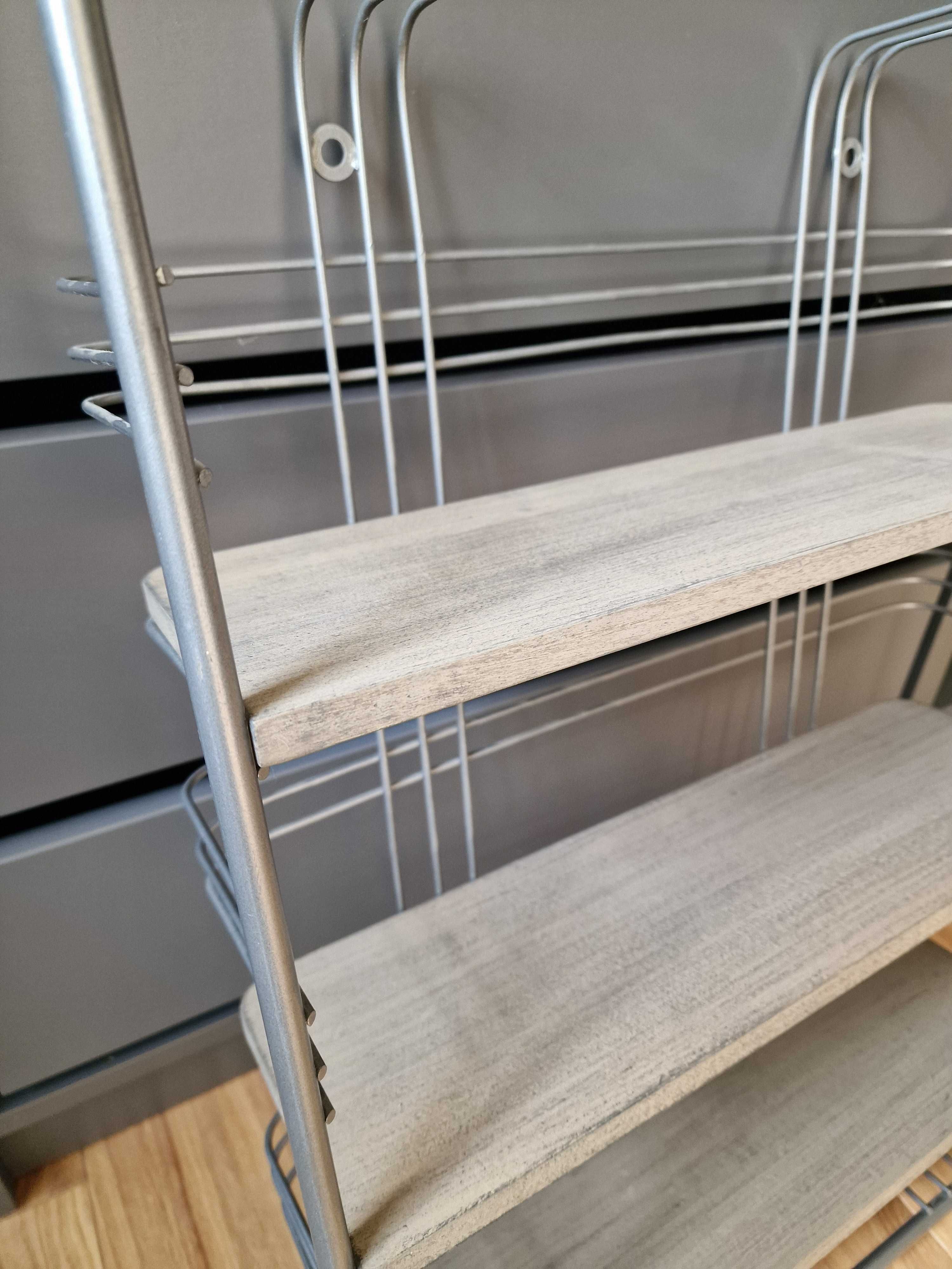 Półka ścienna loftowa loft metal drewno nowa