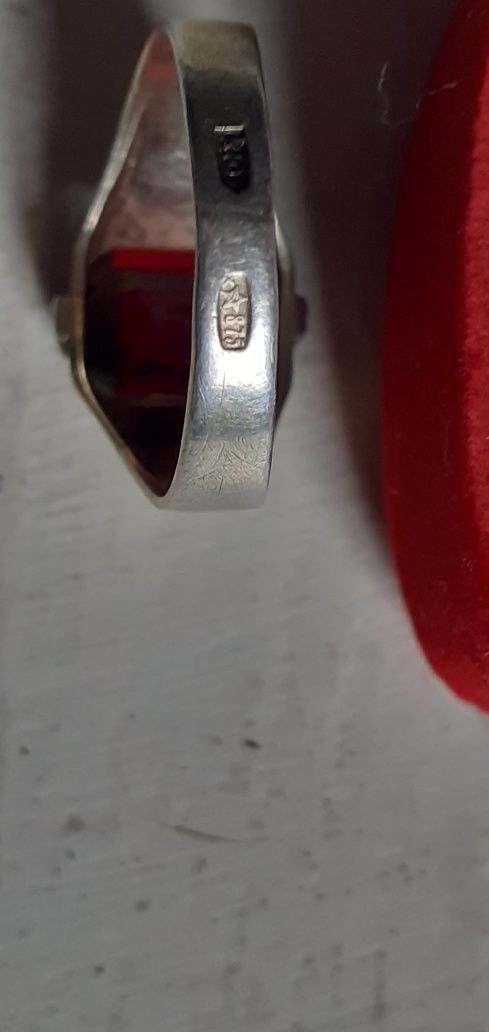 Серебро СССР кольцо перстень 875 проба звезда позолота