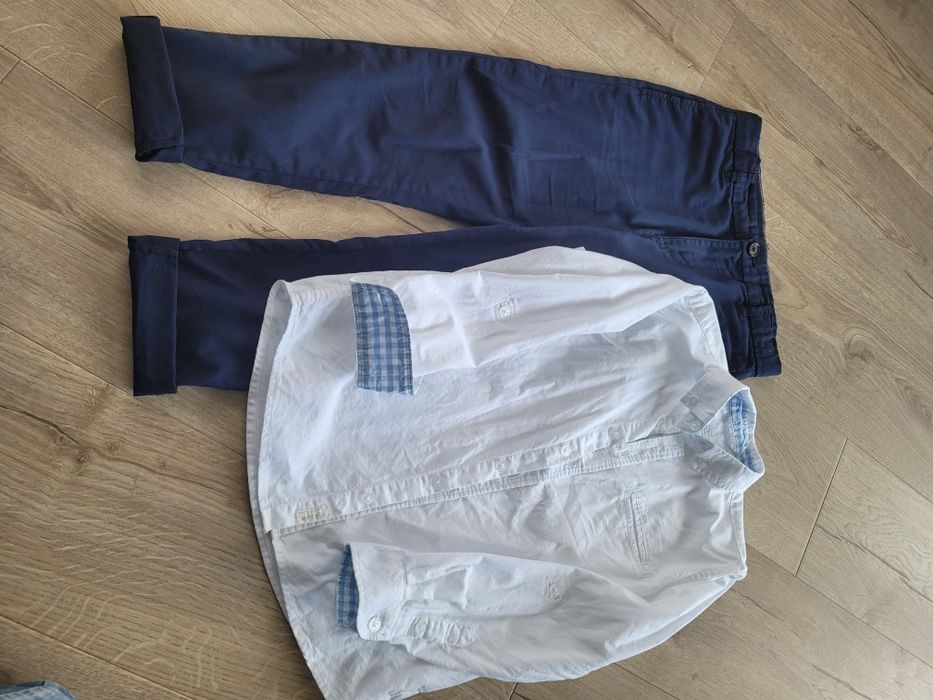 Koszula cool club Smyk + spodnie HM  134