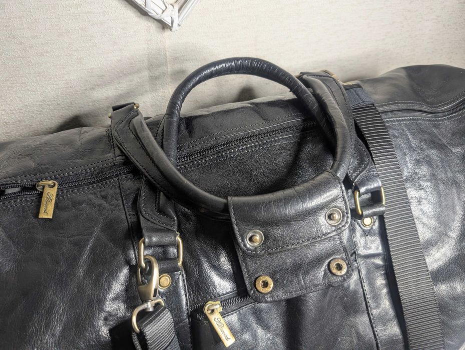 Сумка чоловіча велика ASHWOOD. Натуральна шкіра.