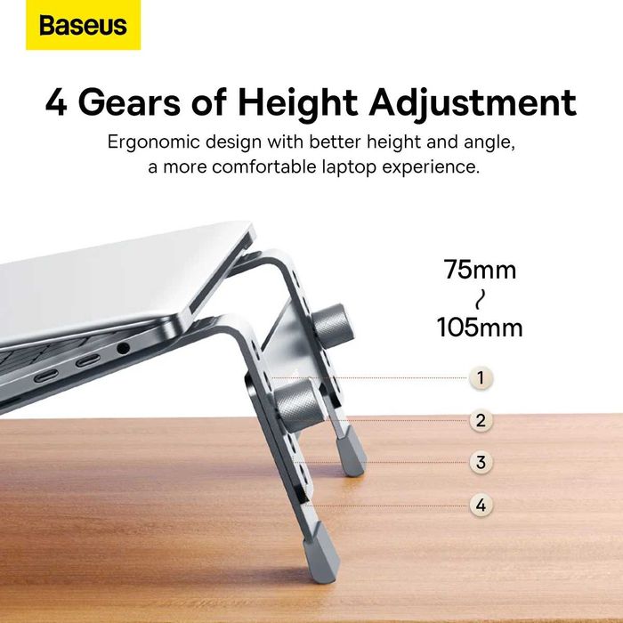 Підставка ноутбука Baseus UltraStable Desktop Laptop Stand Grey, новий