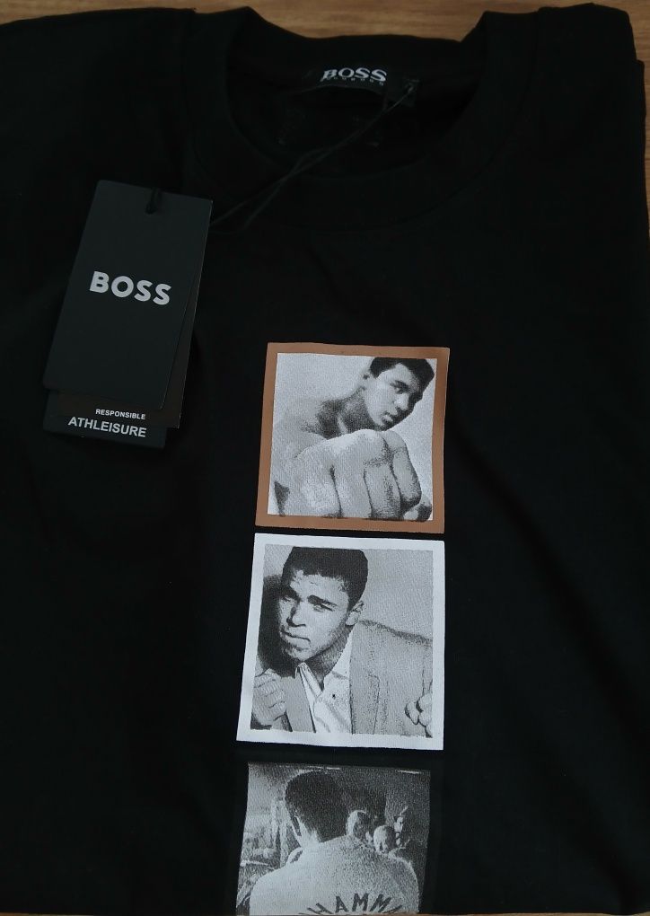 Czarna koszulka męska Boss XL-XXL