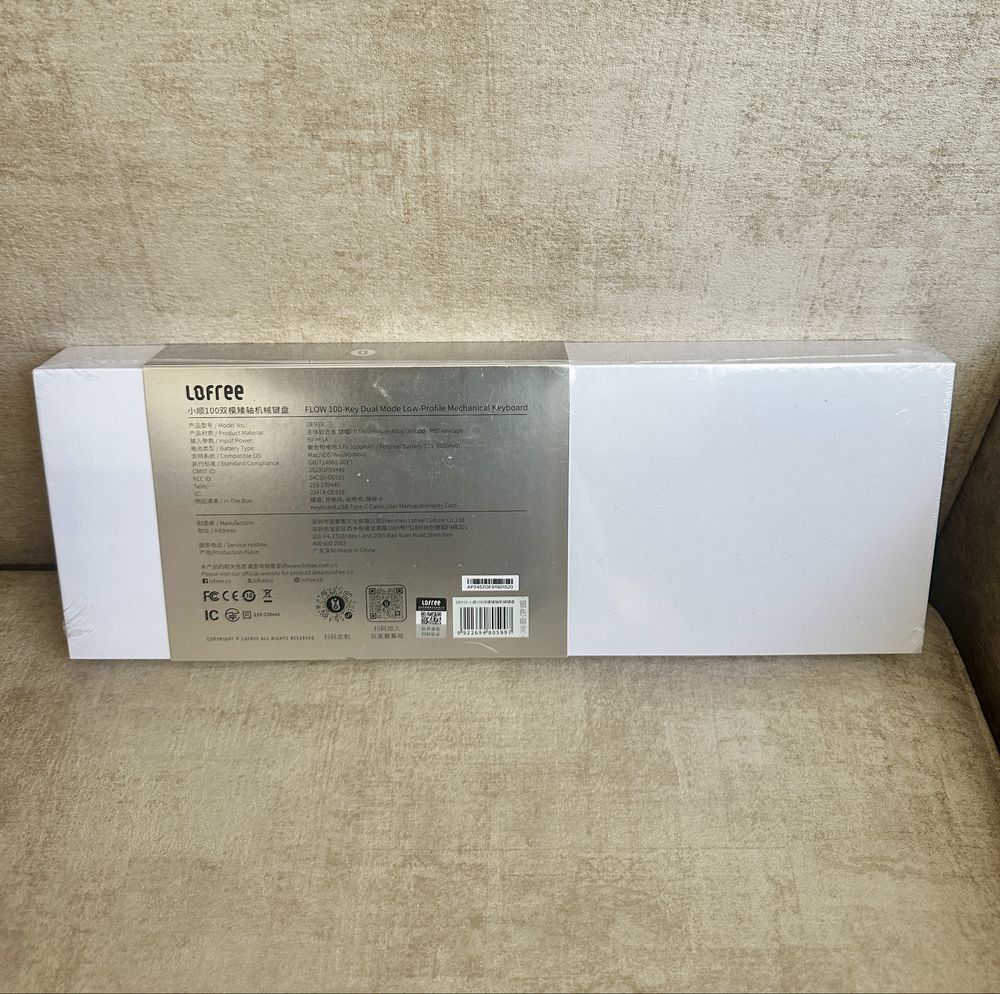 Механическая клавиатура Lofree Flow 100-Key Dual Mode Low Profile