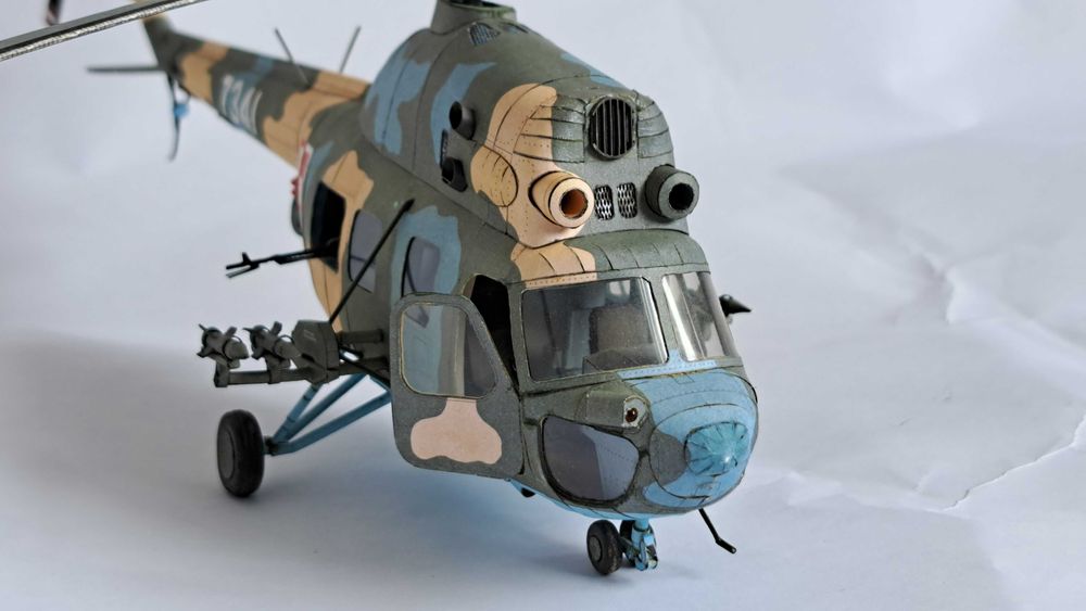 Kartonowy model śmigłowiec Mi2