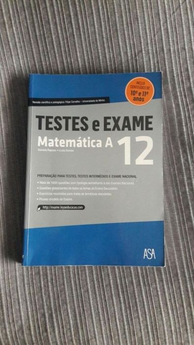 Livro Testes e Exames Matemática A